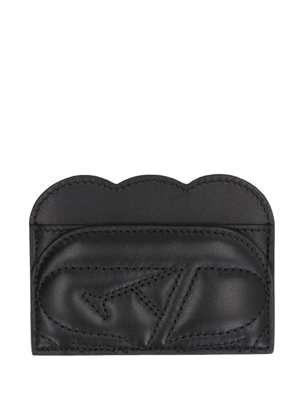 Alexander McQueen Seal logo绗缝卡夹 - 黑色
