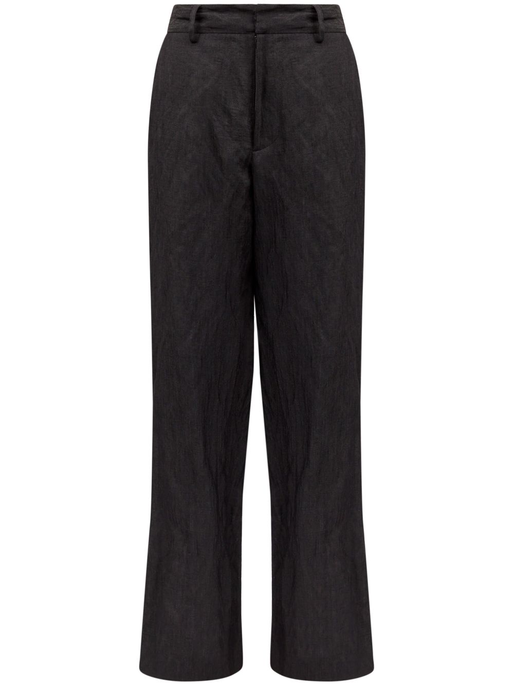 MM6 Maison Margiela 单缝线logo喇叭裤 - 黑色