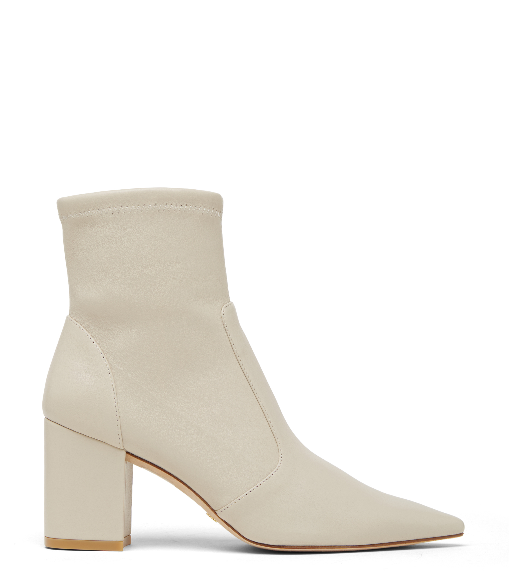 Stuart Weitzman Stuart 75 Block Stretch Bootie - Woman Boots And Booties Oat 37