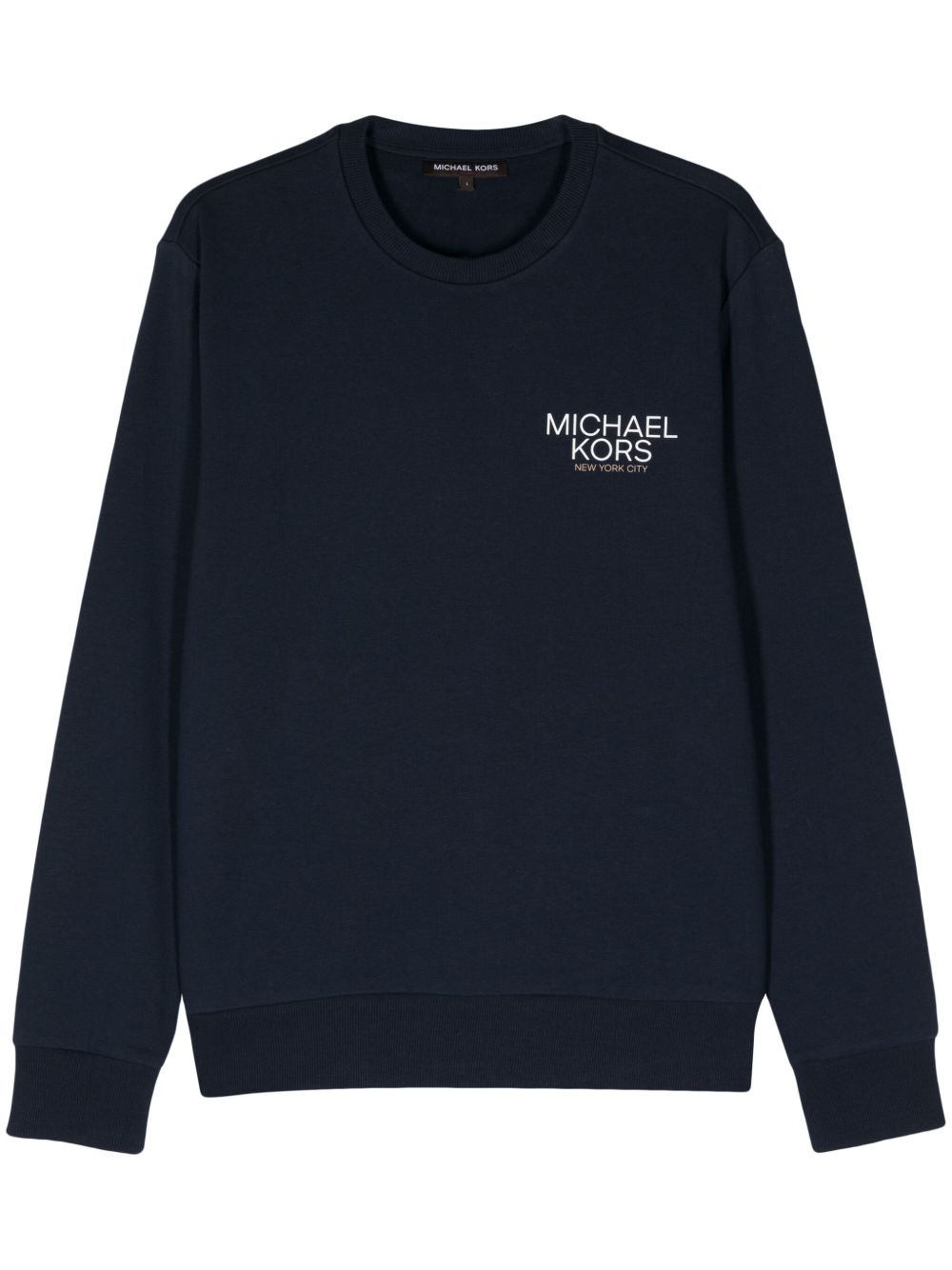 Michael Kors logo 贴花针织卫衣 - 蓝色