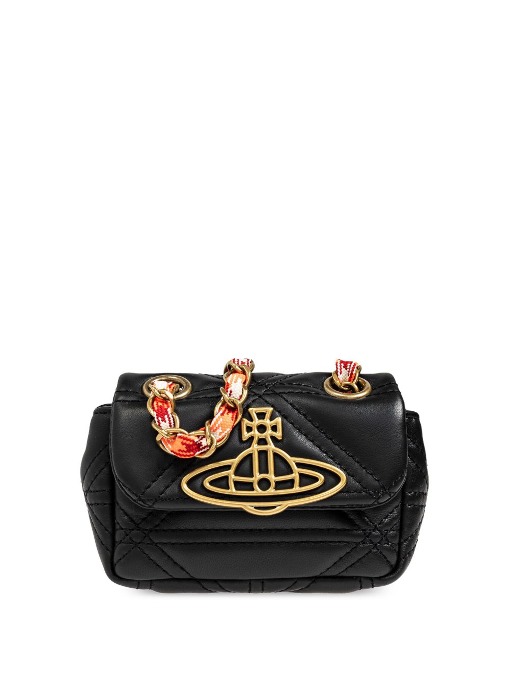 Vivienne Westwood Vinnie 小号单肩包 - 黑色