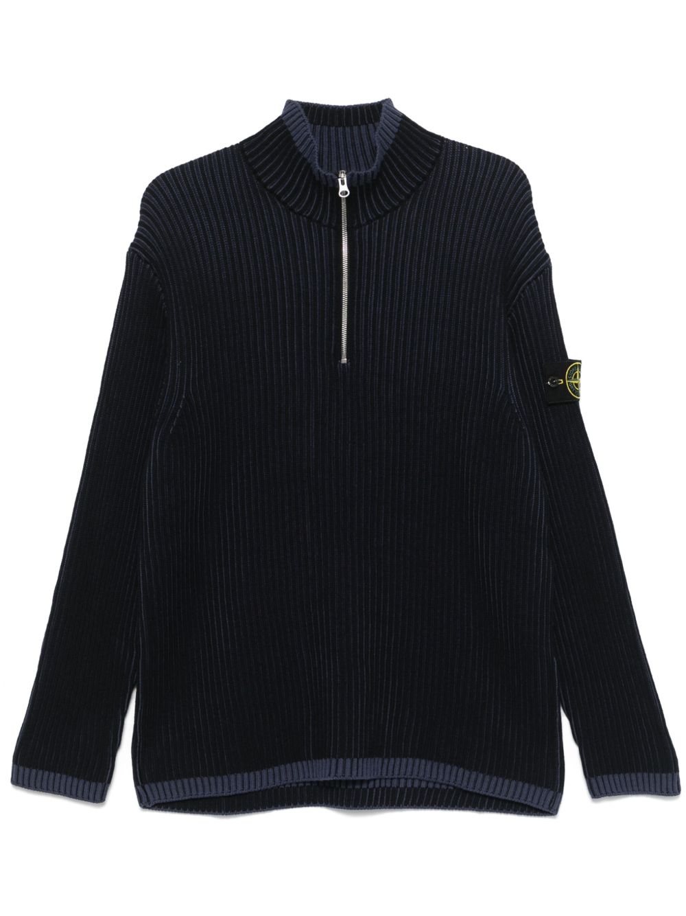 Stone Island 初剪羊毛毛衣 - 蓝色