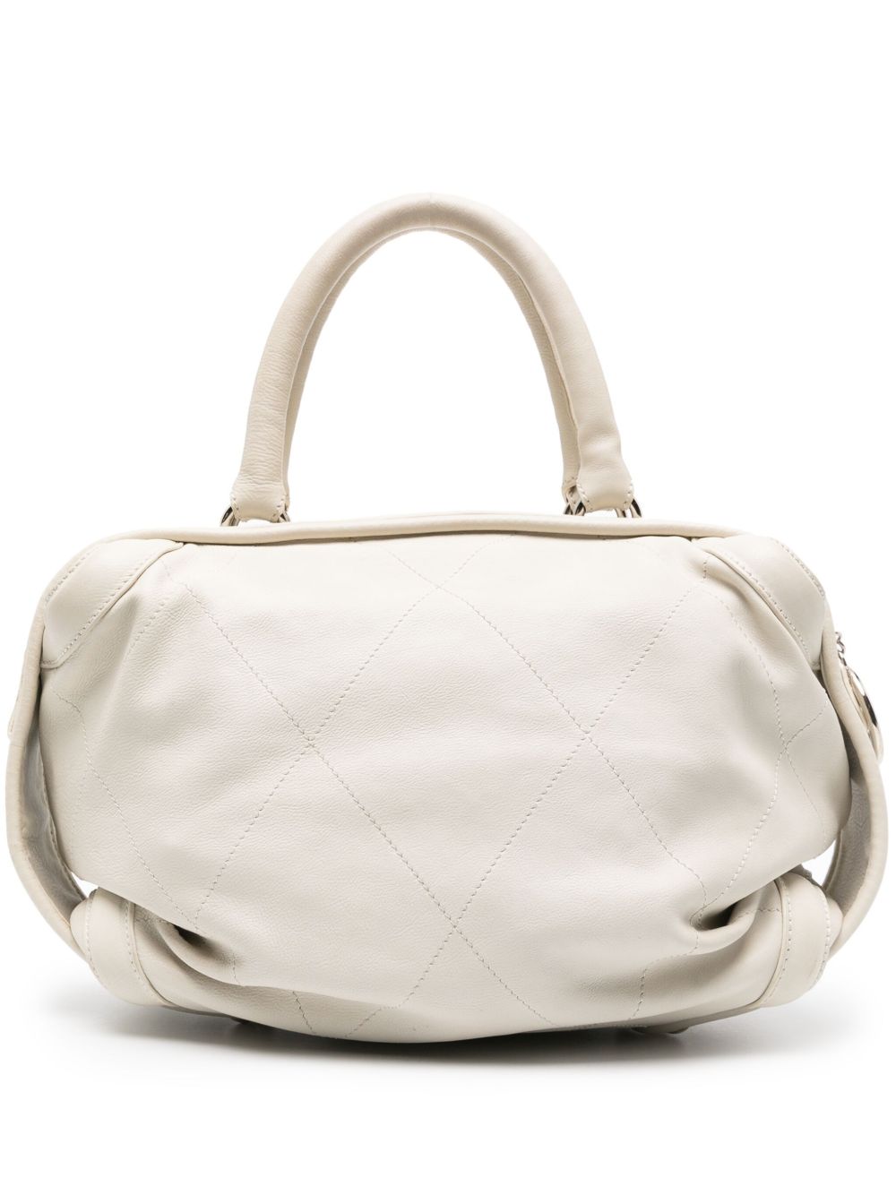 CHANEL Pre-Owned CC Wild Stitch 手提包（2005-2006年典藏款） - 白色