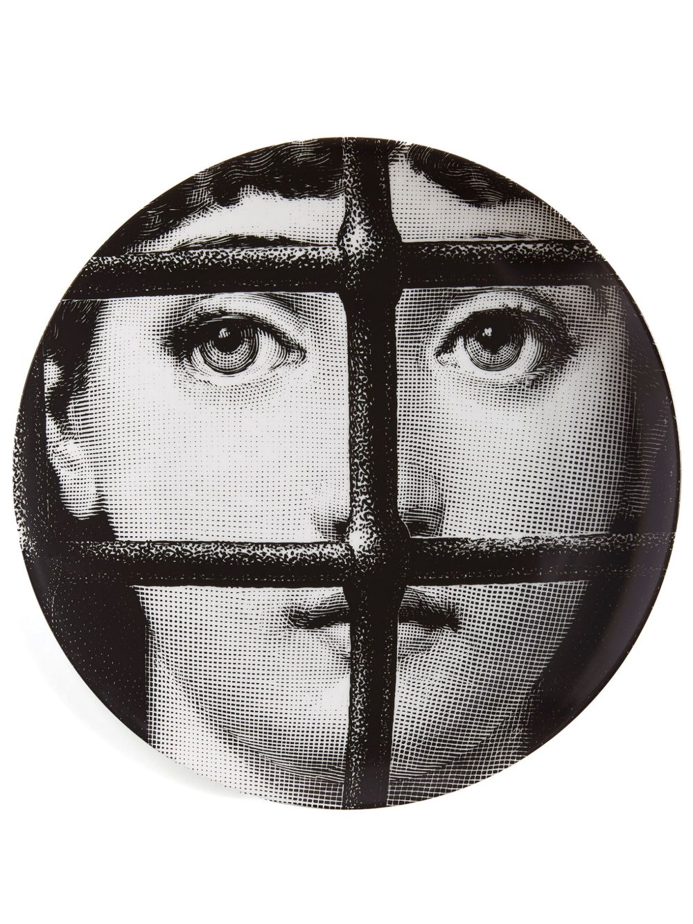 Fornasetti Tema e Variazioni N.121 手绘壁饰盘 - 黑色
