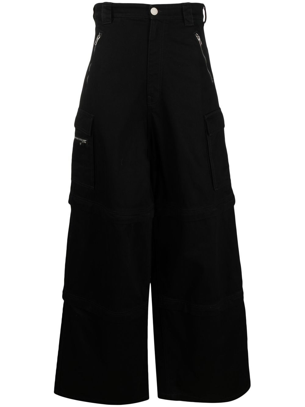 VETEMENTS 阔腿牛仔裤 - 黑色