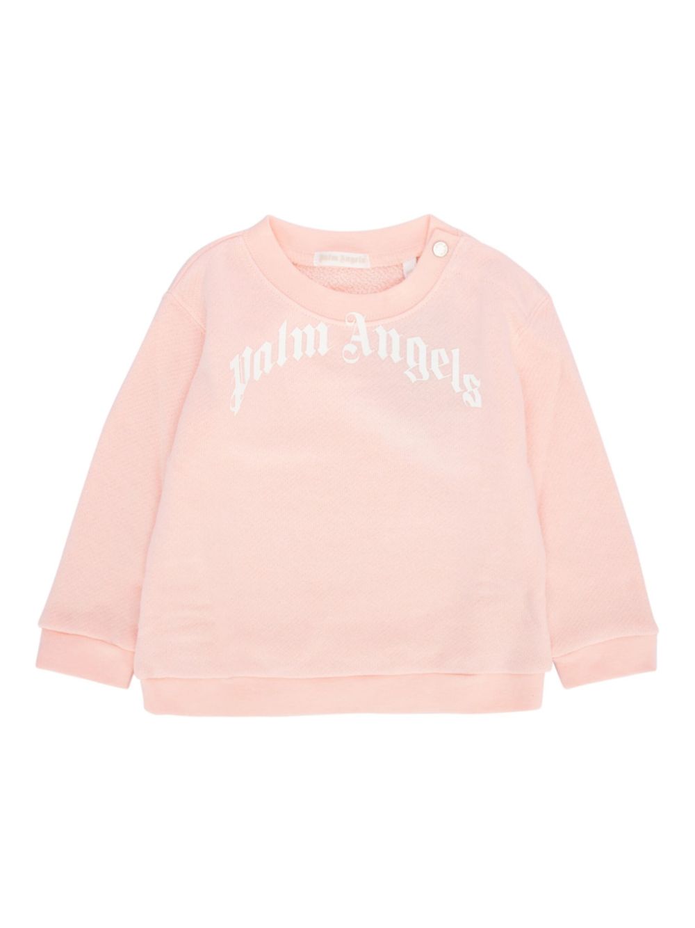Palm Angels Kids logo印花卫衣 - 粉色