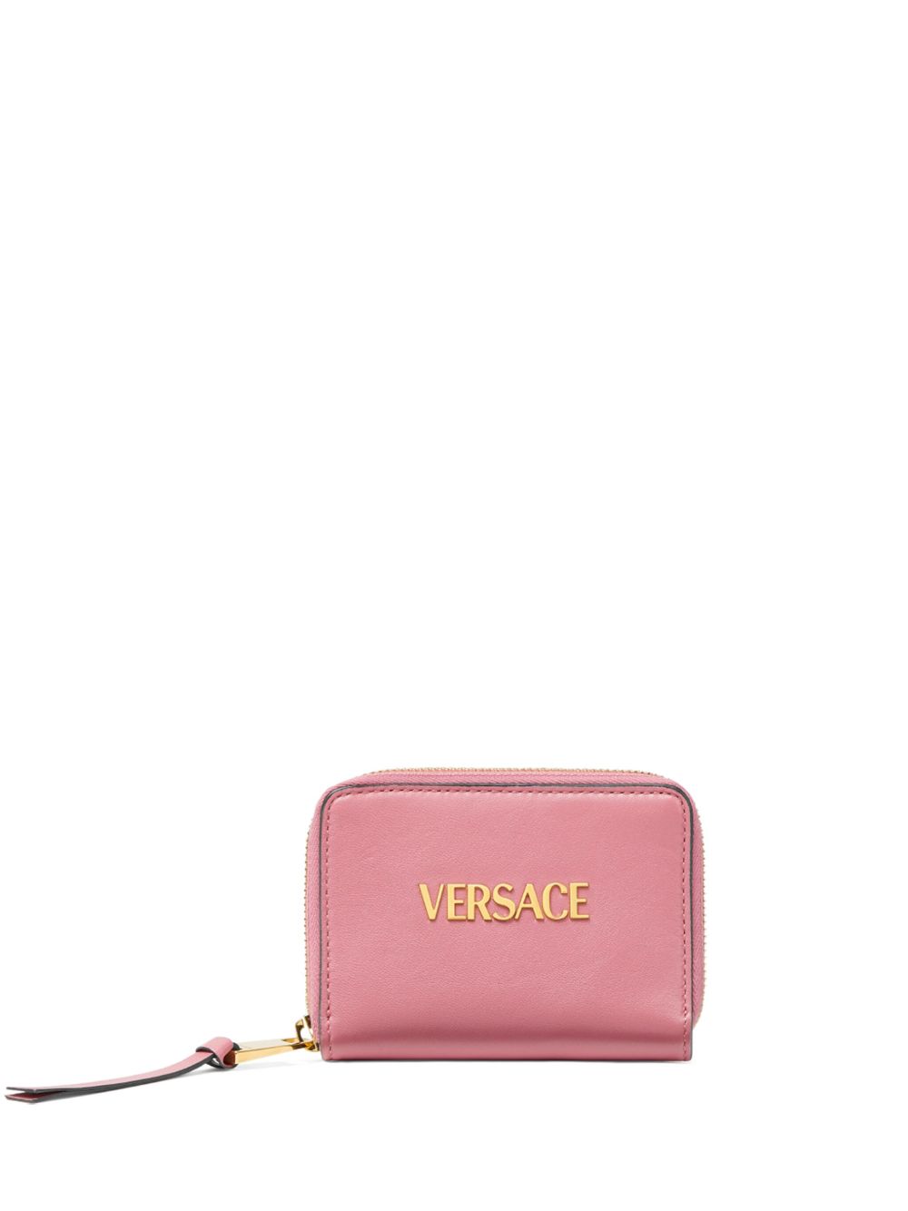 Versace logo字母钱包 - 粉色