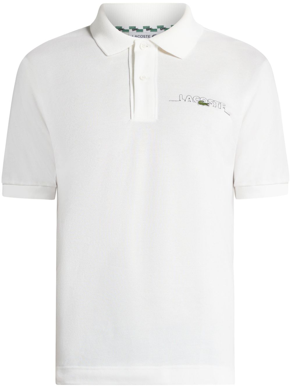Lacoste logo polo衫 - 白色