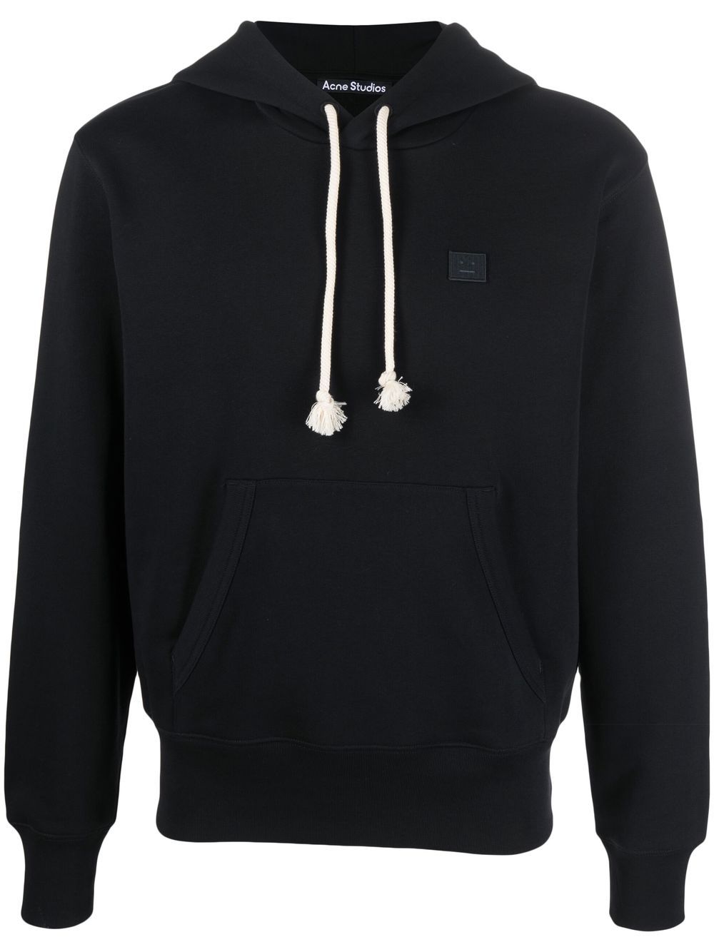 Acne Studios 胸处标贴细节连帽衫 - 黑色