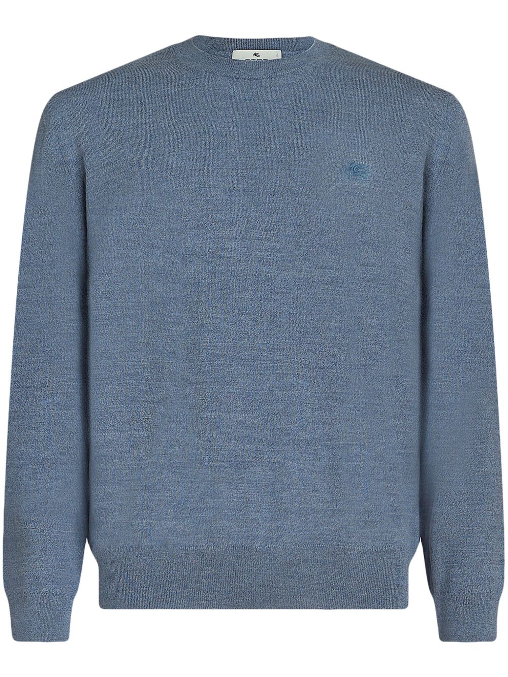 ETRO Pegaso 刺绣羊毛毛衣 - 蓝色
