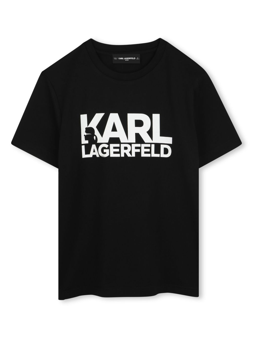 Karl Lagerfeld Kids logo印花T恤 - 黑色