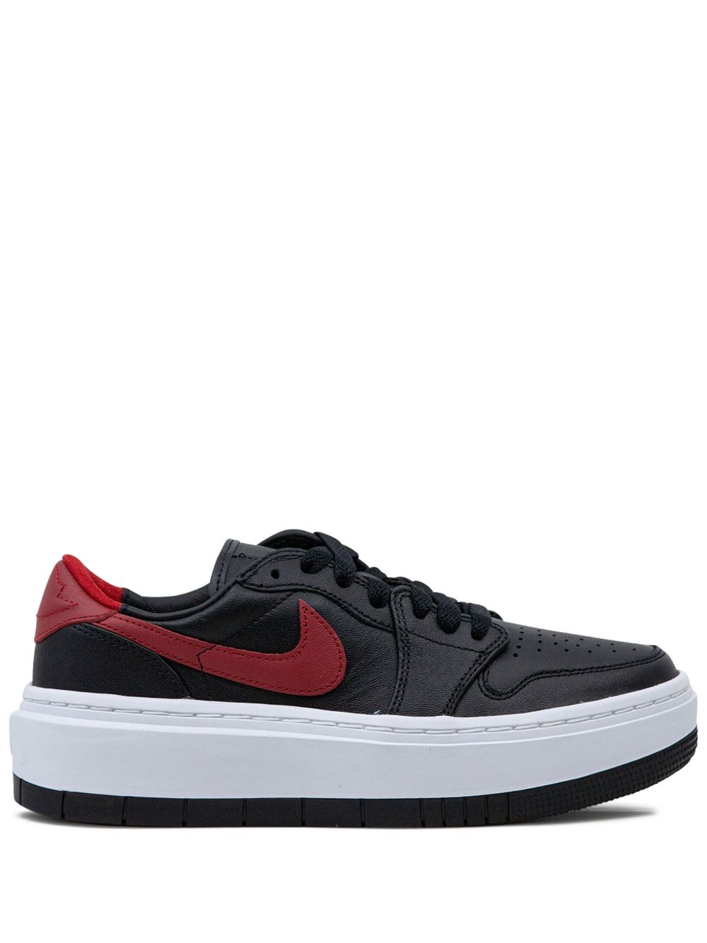 Jordan Air Jordan Retro 1 Elevate Low Black/Gym Red/White 白色运动鞋 - 黑色