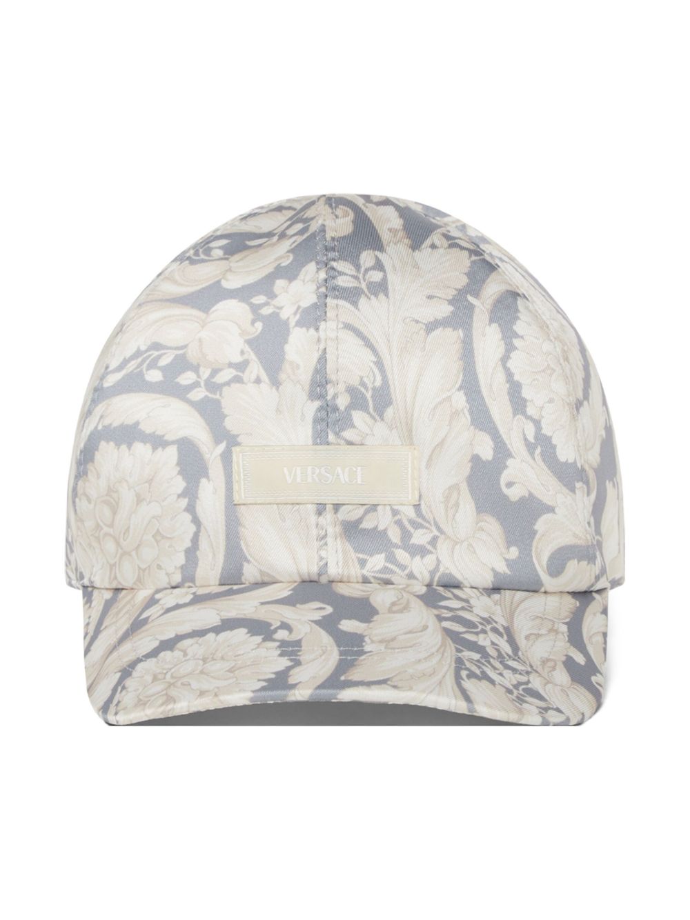 Versace Kids Barocco 印花棒球帽 - 灰色