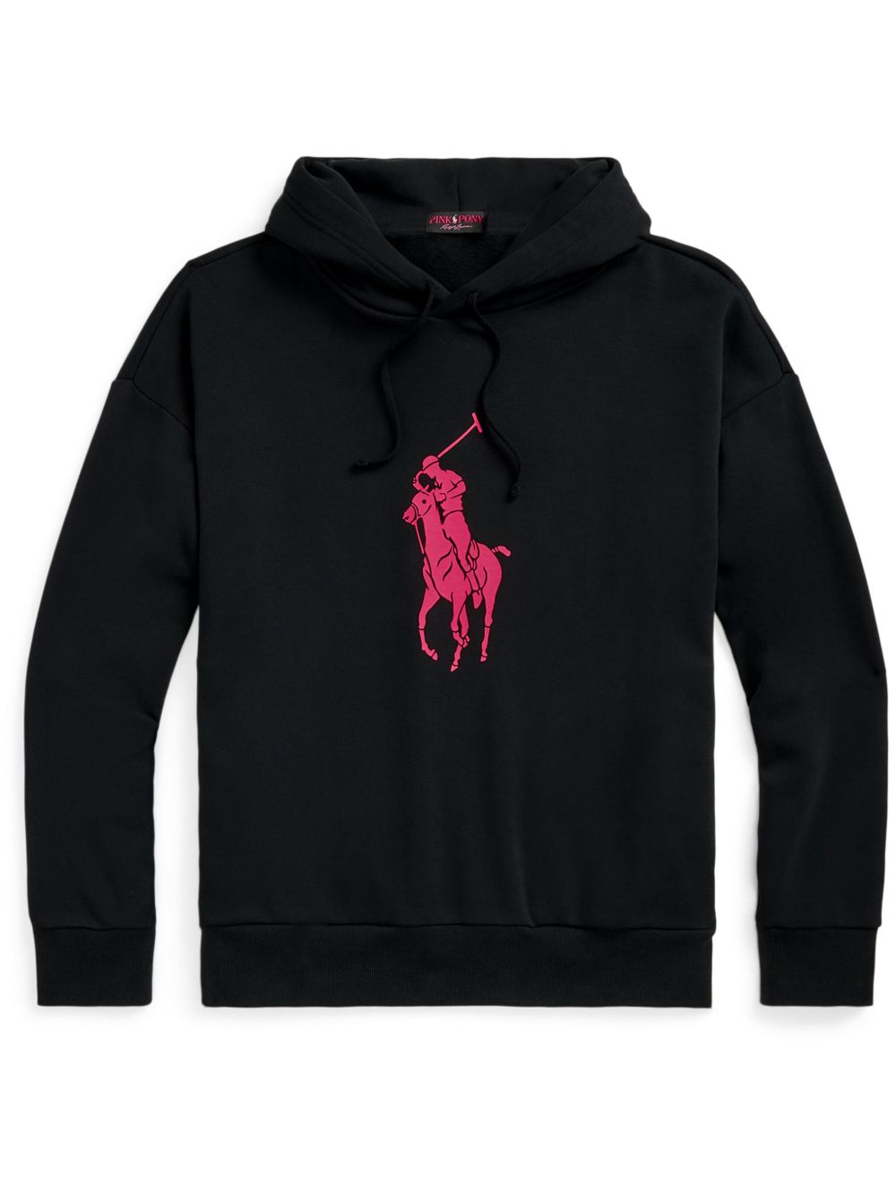 Polo Ralph Lauren Big Pony 印花连帽衫 - 黑色