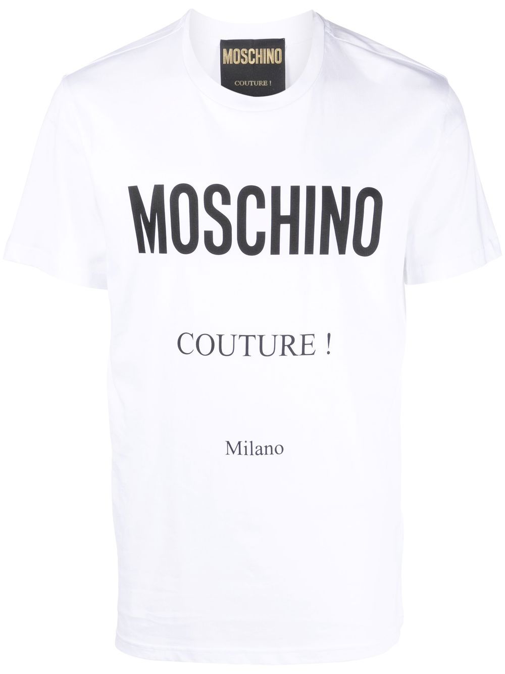 Moschino logo印花T恤 - 白色