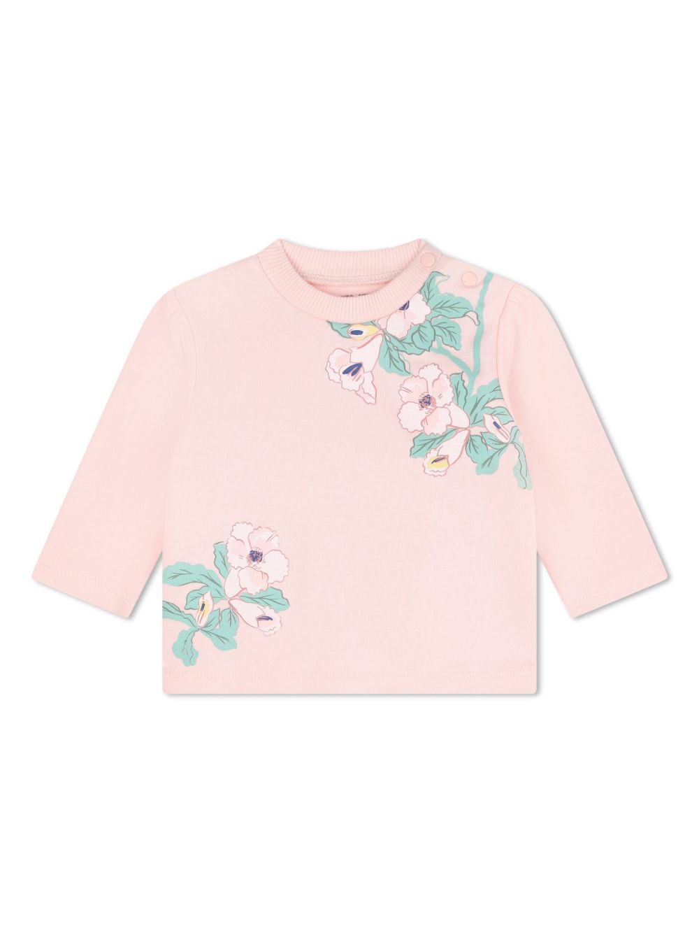Kenzo Kids 花卉印花运动套装 - 粉色