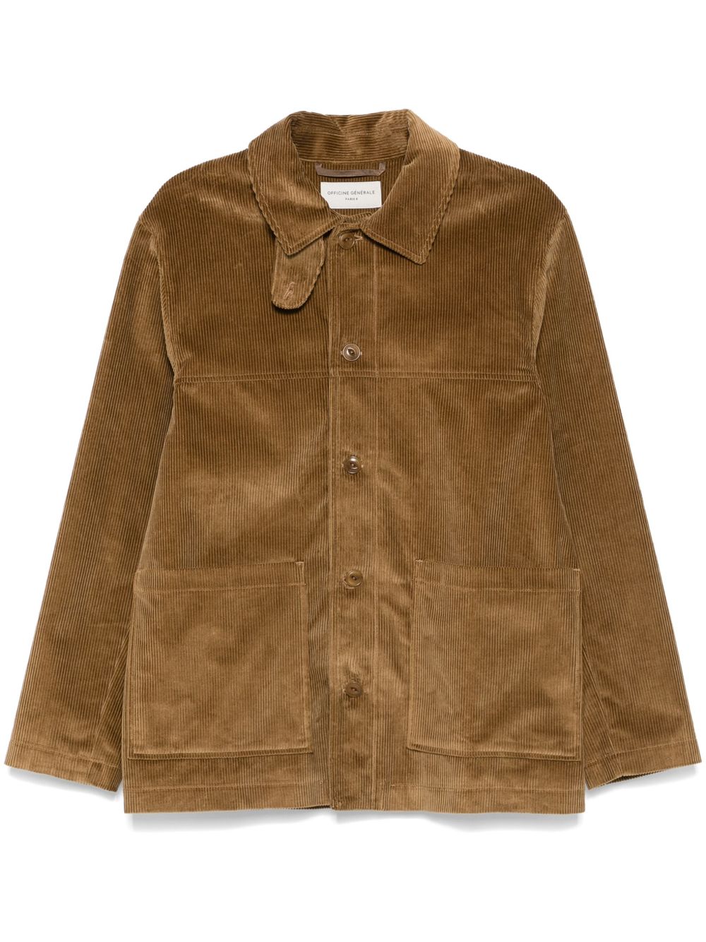 Officine Generale Ulysse 衬衫式夹克 - 褐色