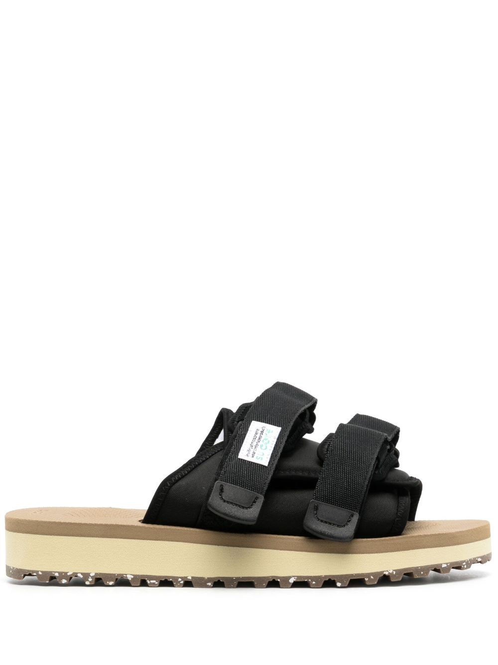 Suicoke MOTO-Cab-ECO 魔术贴凉鞋 - 黑色