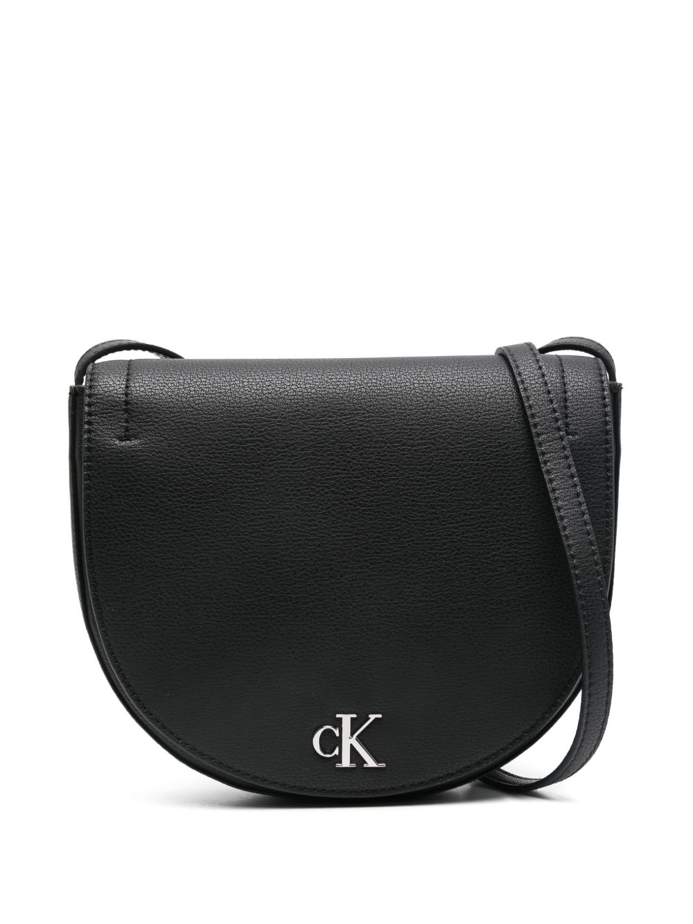 Calvin Klein Jeans logo标牌斜挎包 - 黑色