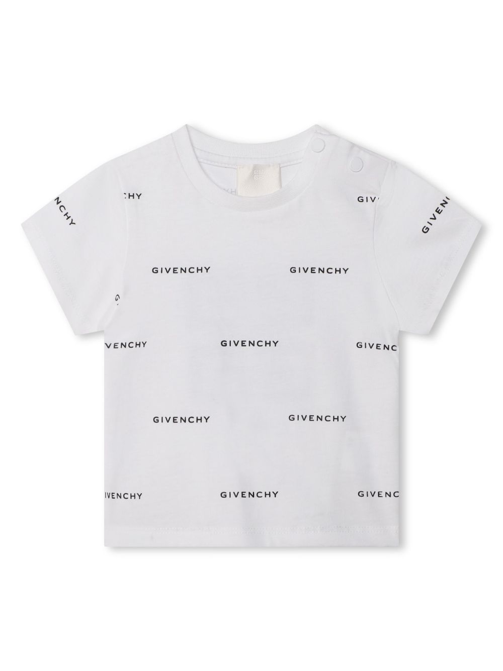 Givenchy Kids logo印花棉T恤 - 白色