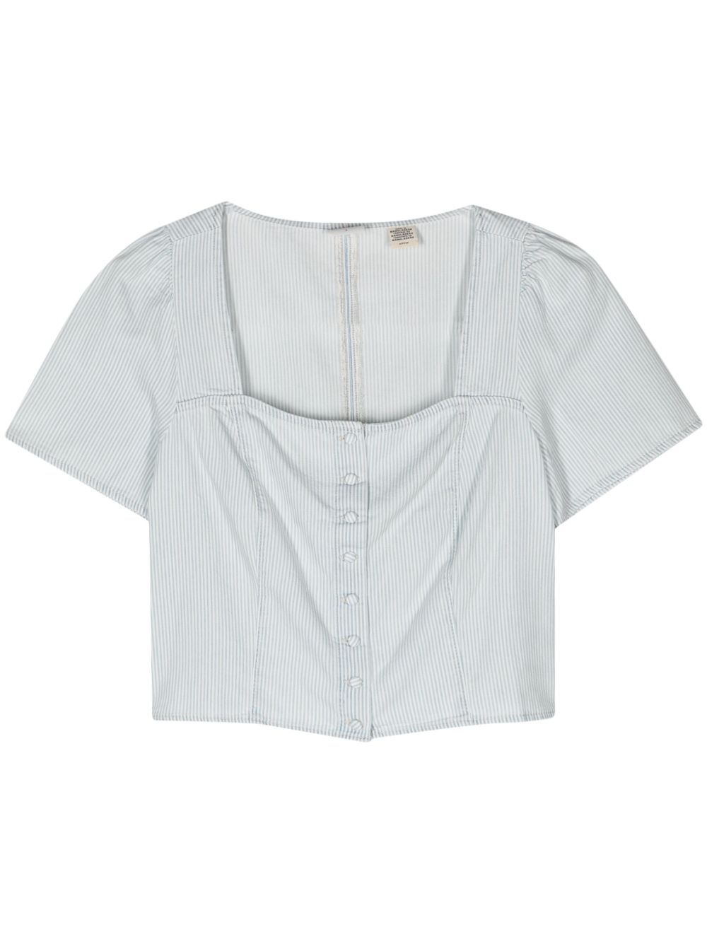 Levi's Pascale 条纹牛仔罩衫 - 蓝色