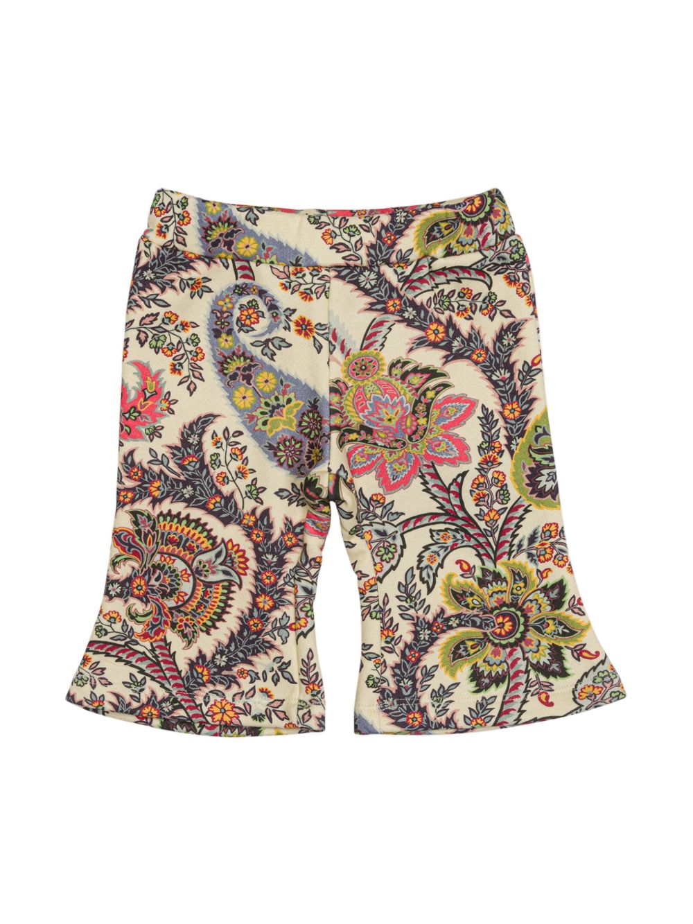 ETRO KIDS 佩斯理印花棉长裤 - 白色