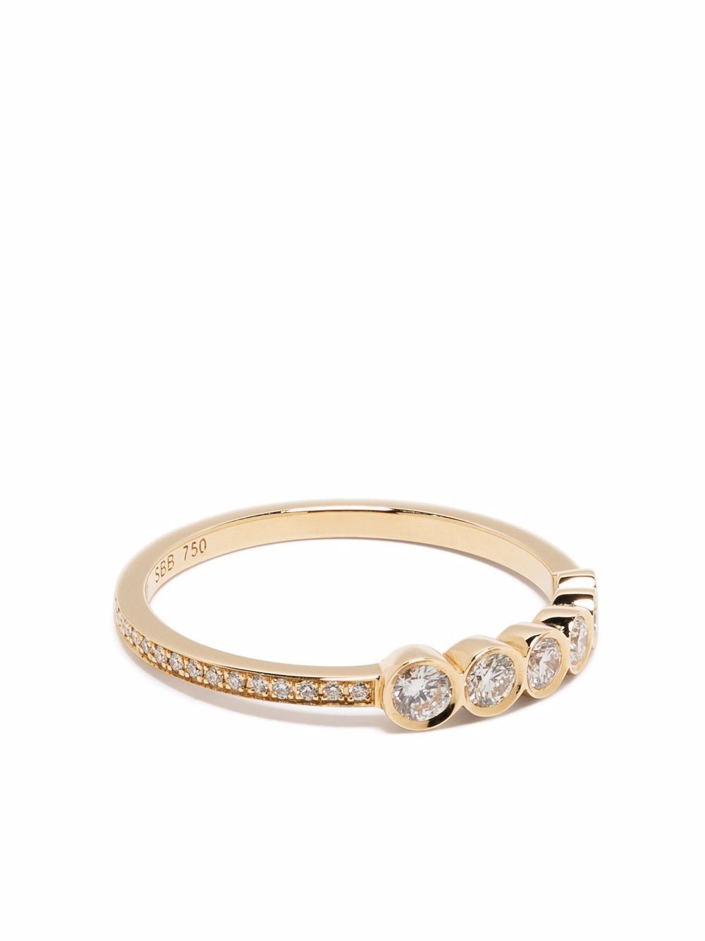 Sophie Bille Brahe Pleine de Diamants 18K黄金戒指 - 金色