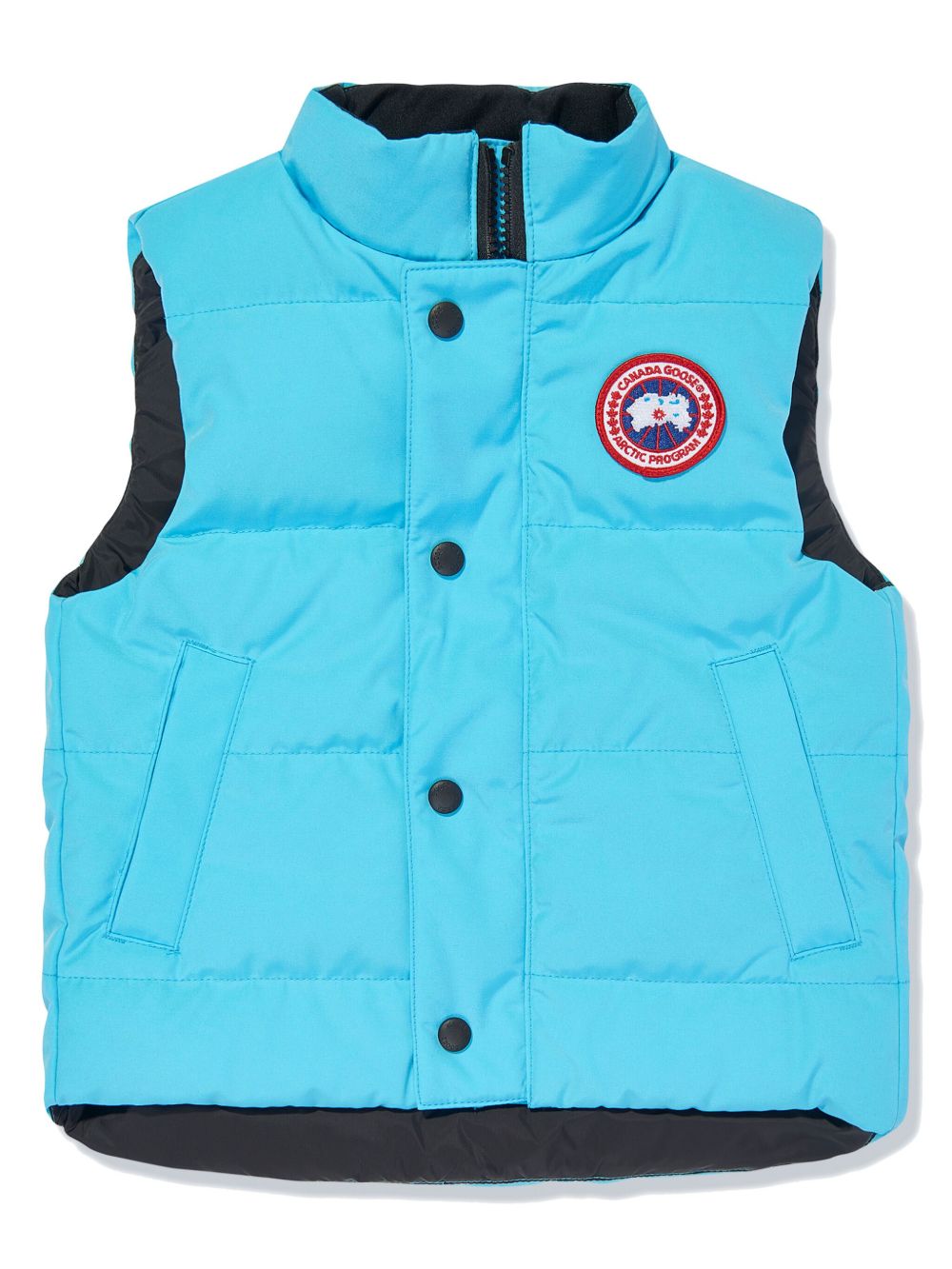 Canada Goose Kids Vanier 标贴填充马甲 - 蓝色