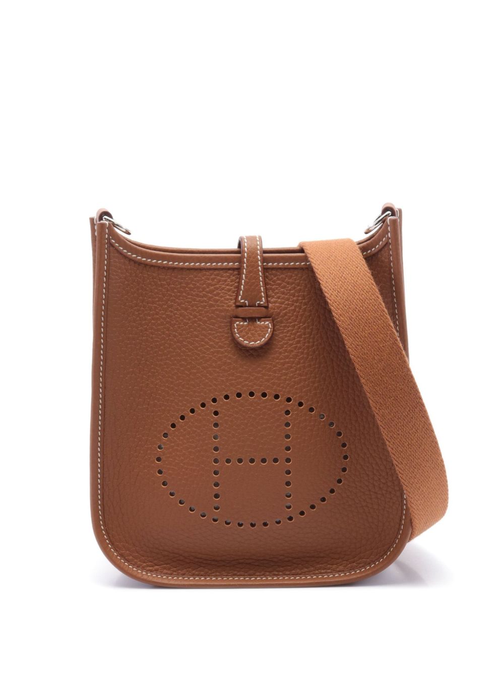 Hermès Pre-Owned Evelyne TPM 单肩包（2024年典藏款） - 褐色