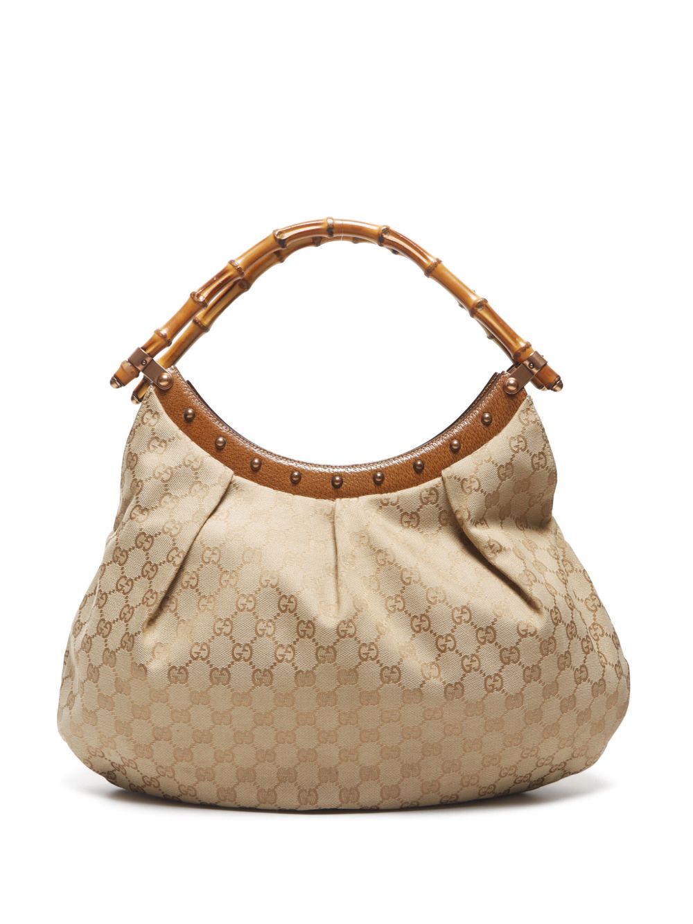 Gucci Pre-Owned Bamboo 单肩包（2000年典藏款） - 褐色