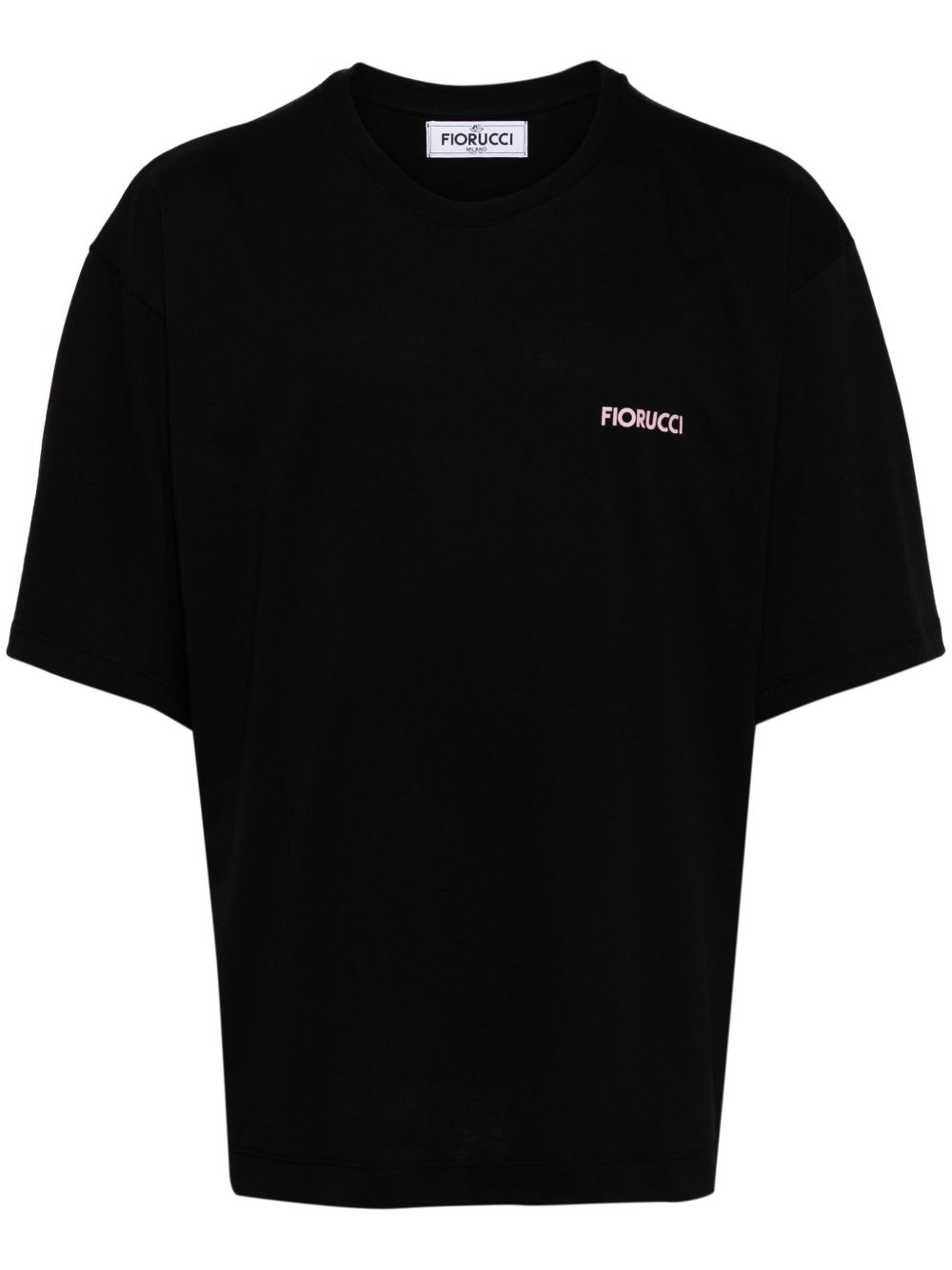 Fiorucci logo印花棉T恤 - 黑色