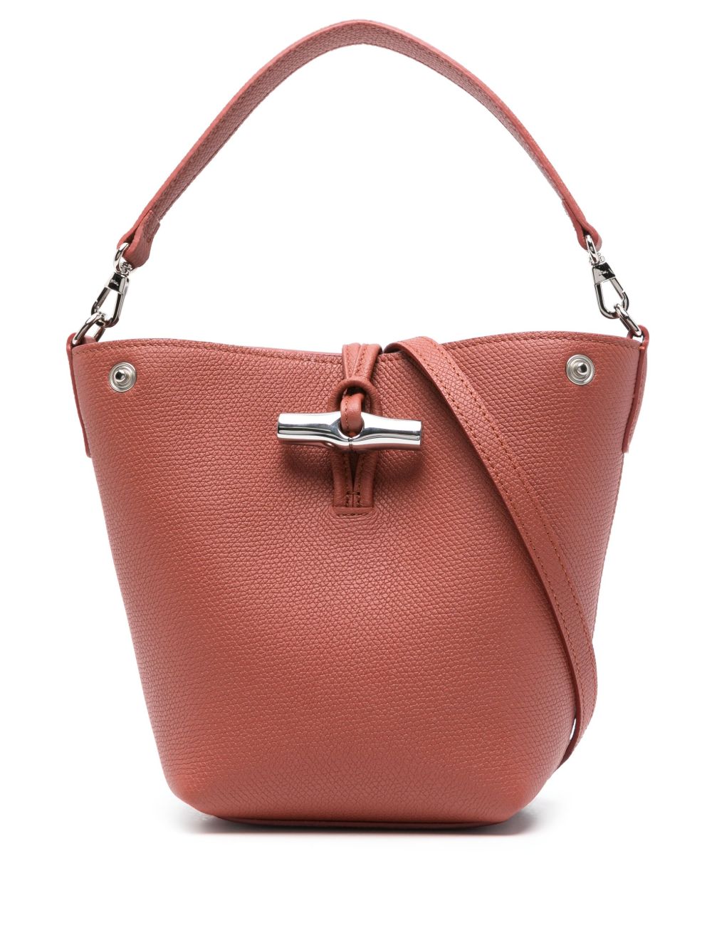 Longchamp Le Roseau 小号水桶包 - 红色