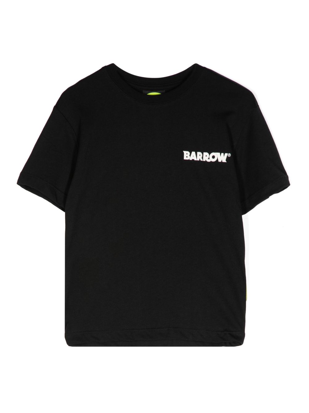 Barrow kids logo印花棉T恤 - 黑色
