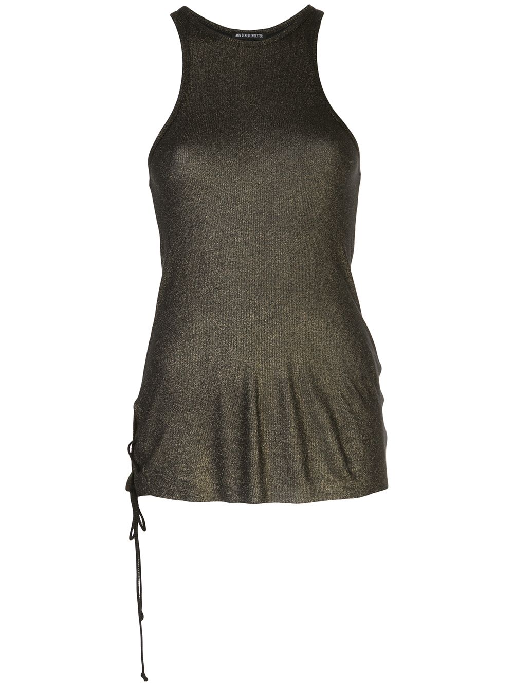 Ann Demeulemeester 针织挖背背心 - 金色