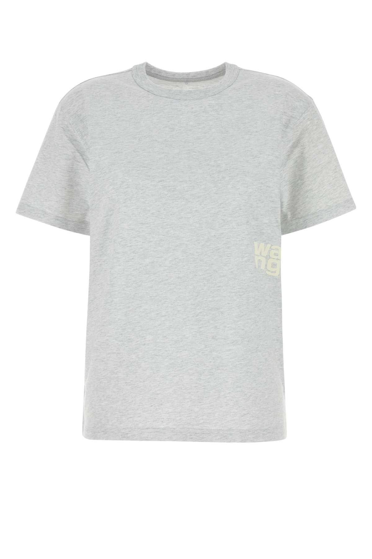 T by Alexander Wang 混色浅灰棉质T恤