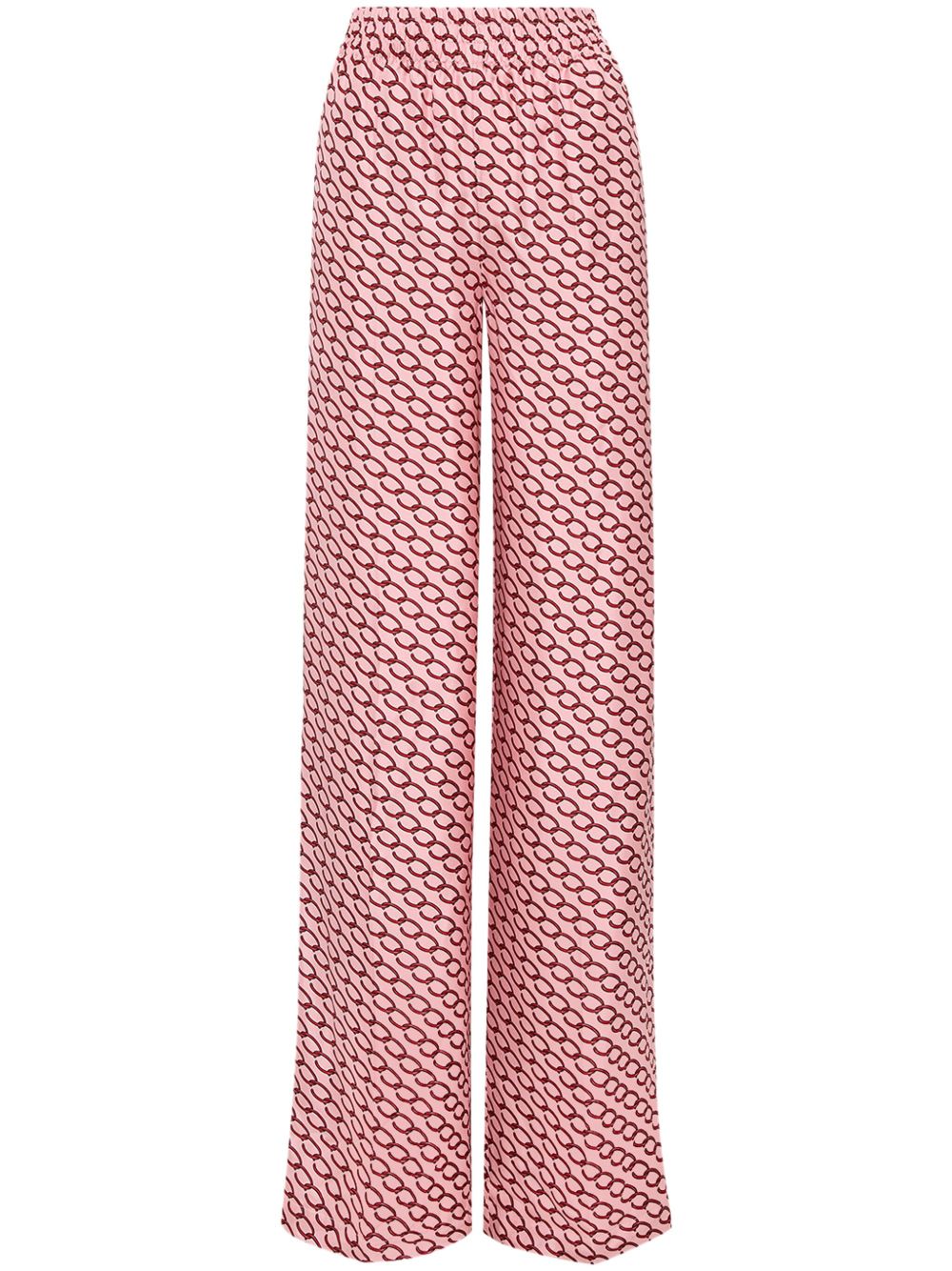 Oscar de la Renta Oscar 小号搭链长裤 - 粉色