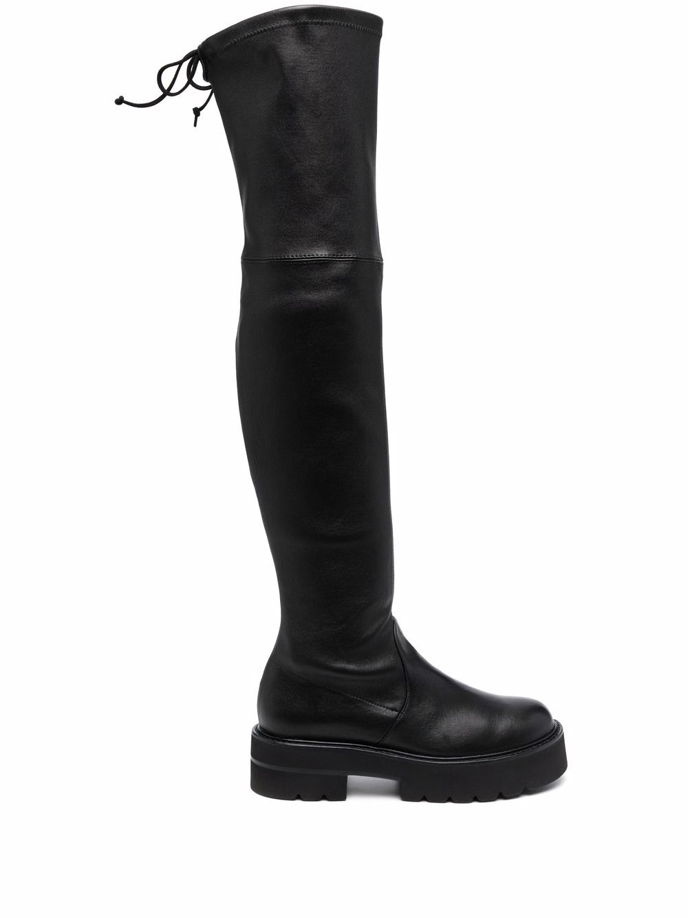 Stuart Weitzman Lowland Lift 过膝靴 - 黑色