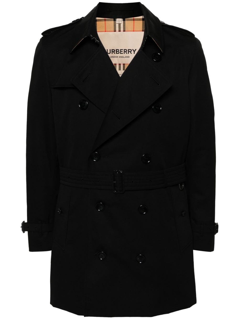 Burberry Wimbledon 束腰风衣 - 黑色