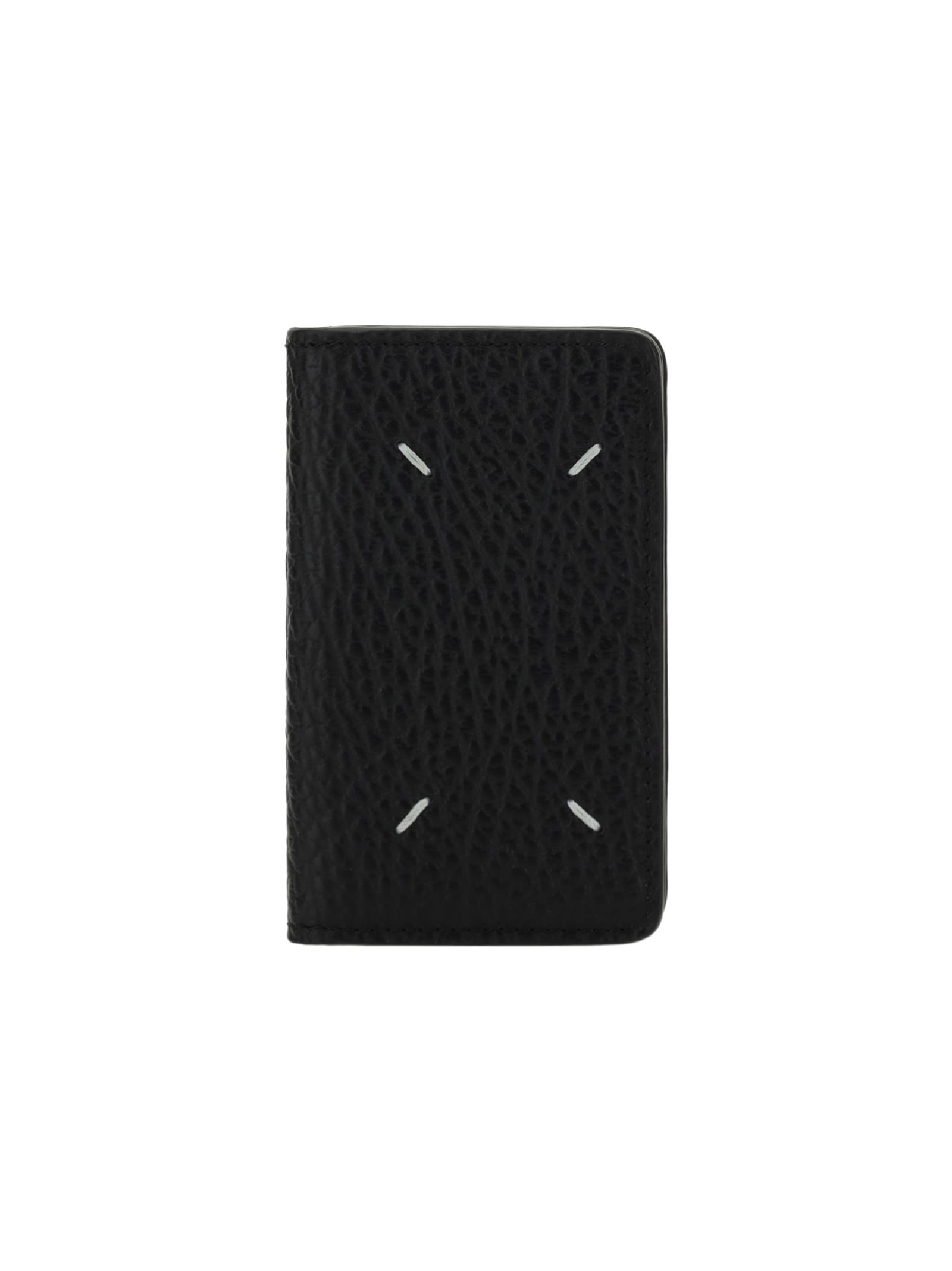 Maison Margiela Card Holder In Textured Leather