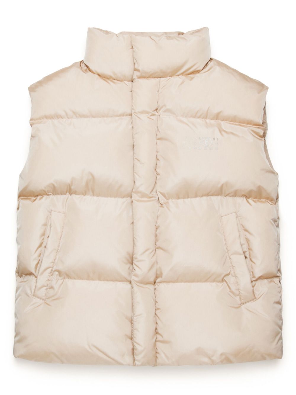 MM6 Maison Margiela Kids 企领填充马甲 - 中性色