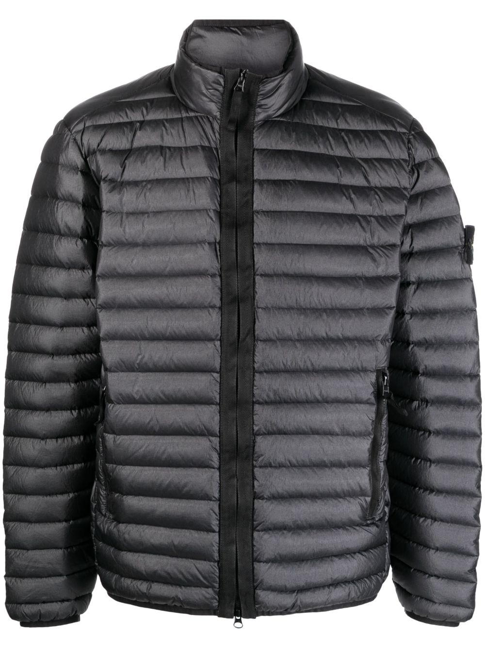 Stone Island 42324 可收纳式羽绒夹克 - 黑色