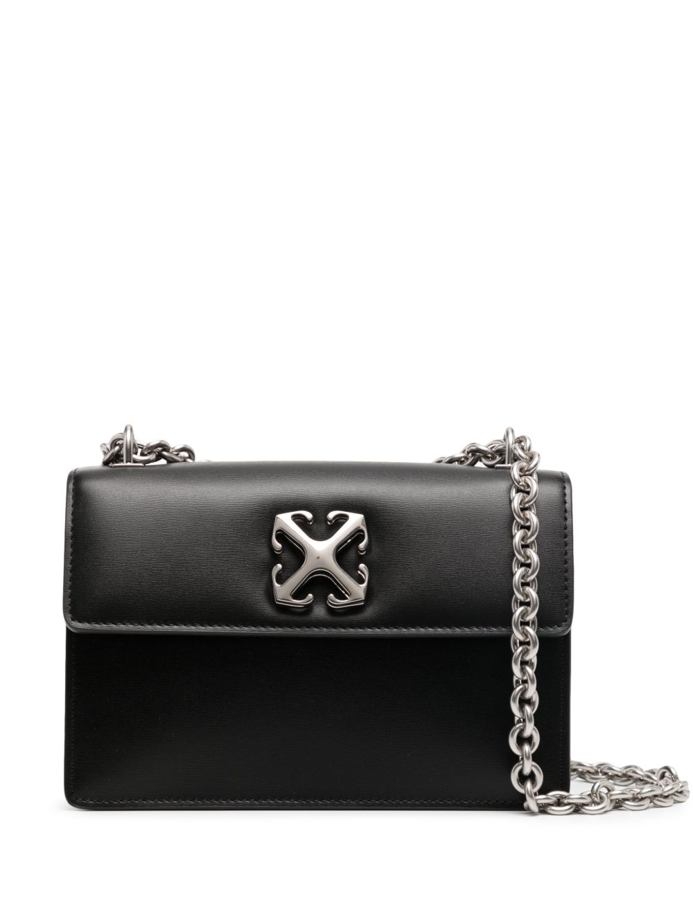 Off-White Jitney 2.0 logo-plaque shoulder bag - 黑色