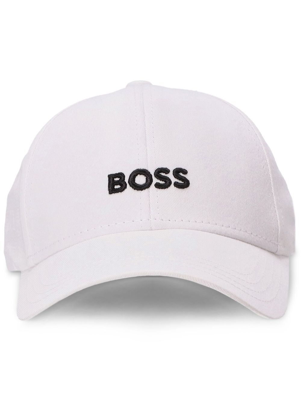 BOSS 刺绣logo棒球帽 - 白色