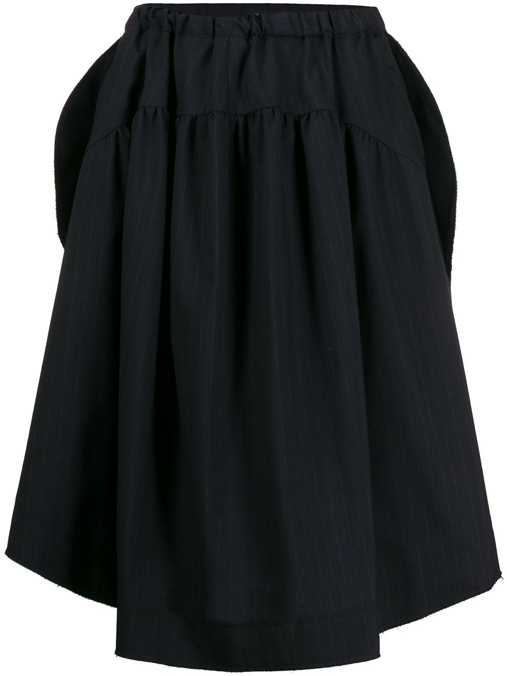 Comme Des Garçons Pre-Owned 细条纹半身裙 - 蓝色