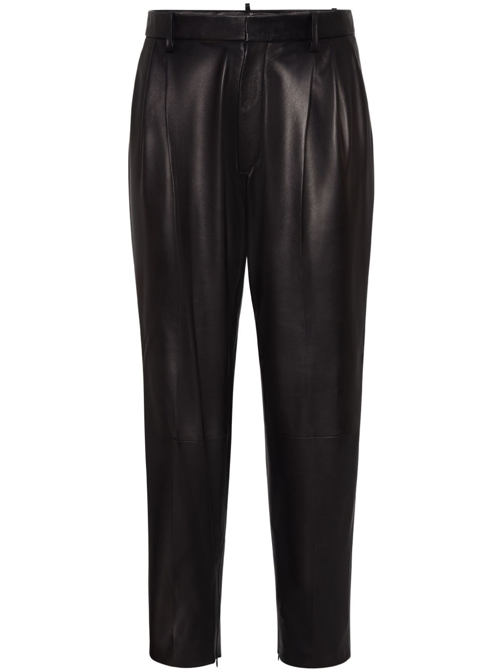 DSQUARED2 皮质锥形裤 - 黑色
