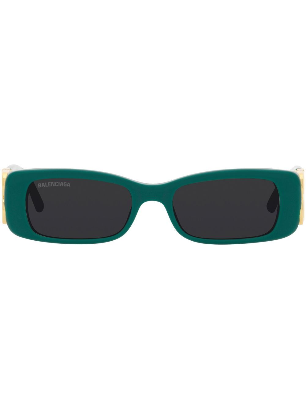 Balenciaga Eyewear BB0096S BB 标牌太阳眼镜 - 绿色