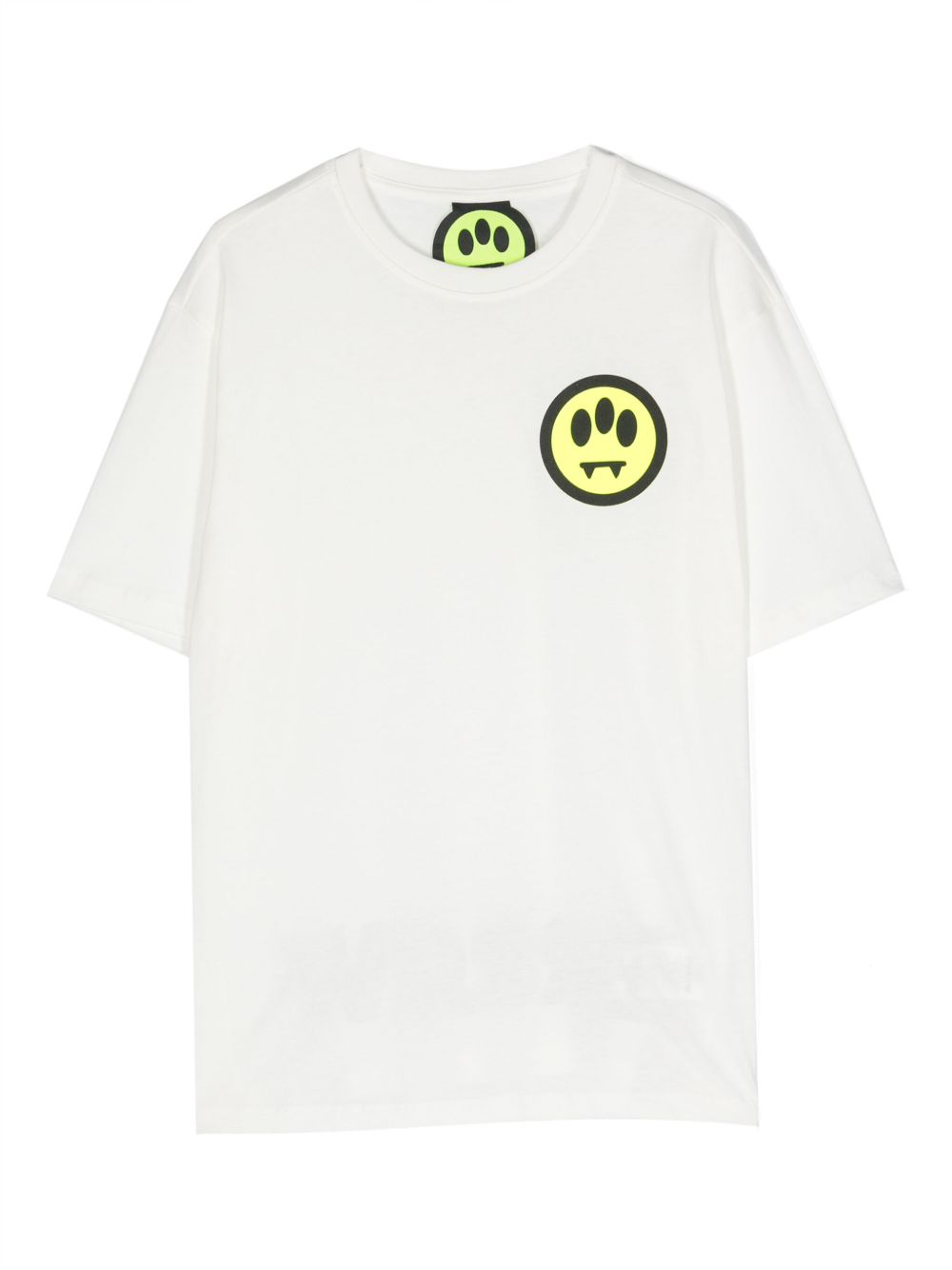 Barrow kids logo印花棉T恤 - 白色