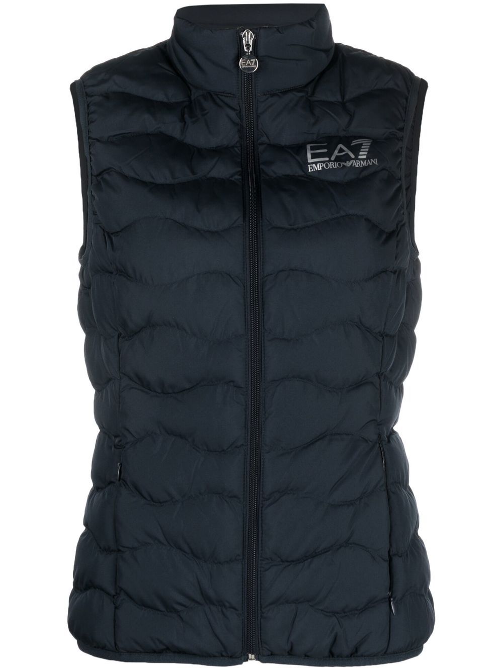 Ea7 Emporio Armani Train-Core Eco 羽绒马甲 - 蓝色