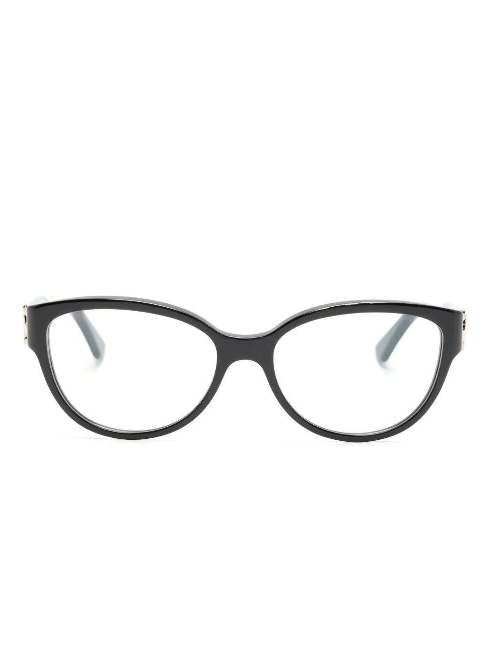 Cartier Eyewear Duplo C 猫眼框眼镜 - 黑色