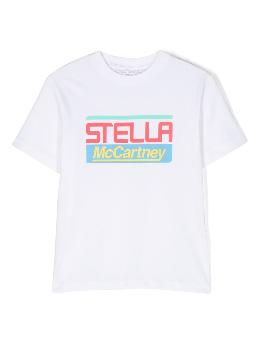 Stella McCartney Kids logo印花短袖T恤 - 白色